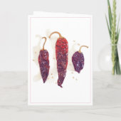 CHILIPEPPERS Wenskaart Kaart (Achterkant)