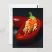 chilipezaad, stilleven briefkaart (Voorkant / Achterkant)