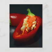 chilipezaad, stilleven briefkaart (Voorkant)