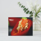 chilipezaad, stilleven briefkaart (Staand voorkant)