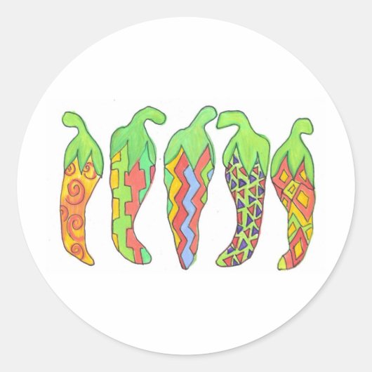 Chilis Incognito Ronde Sticker (Voorkant)