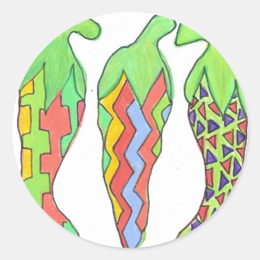 Chilis Incognito Ronde Sticker (Voorkant)