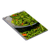 Chili's te koop op de markt notitieboek (Rechterzijde)