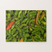 Chili's Te Koop Op Markt Legpuzzel (Horizontaal)