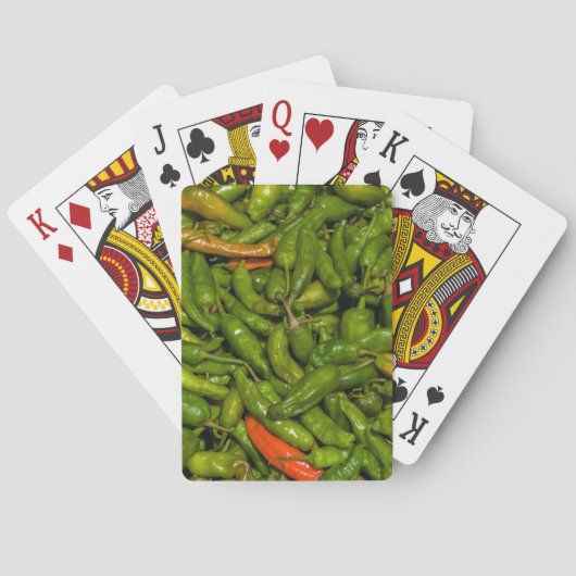 Chili's Te Koop Op Markt Pokerkaarten (Achterkant)
