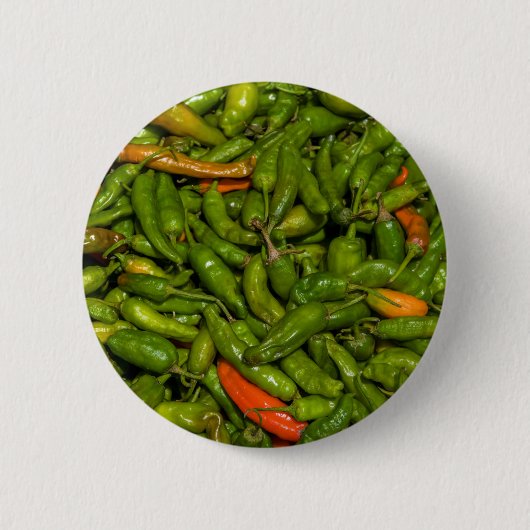 Chili's Te Koop Op Markt Ronde Button 5,7 Cm (Voorkant)
