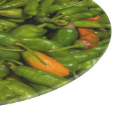 Chili's Te Koop Op Markt Snijplank (Hoek)