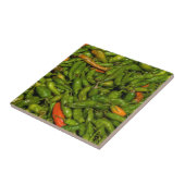 Chili's Te Koop Op Markt Tegeltje (Zijkant)