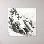 Chilkoot - Yukon Gold Rush 1898 Canvas Afdruk (Voorkant)