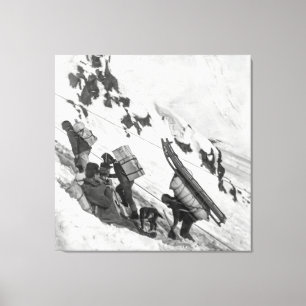 Chilkoot - Yukon Gold Rush 1898 Canvas Afdruk
