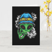 Chill Alien Kaart (Gele Bloem)