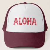 Chill Aloha Floral Pattern Trucker Pet (Voorkant)