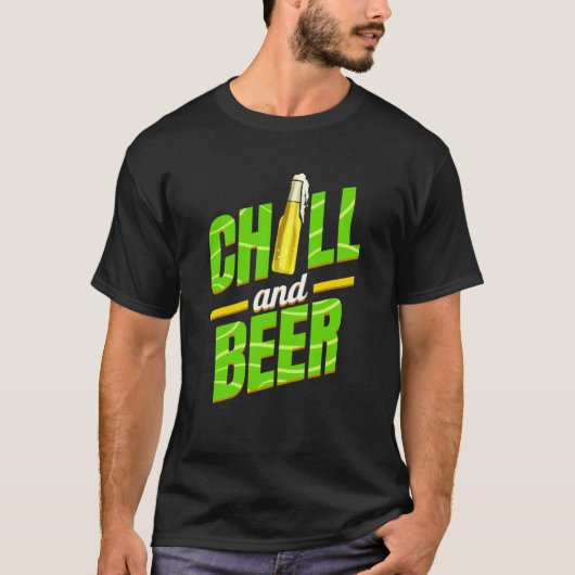 Chill And Beer On St Patricks Day T-shirt (Voorkant)