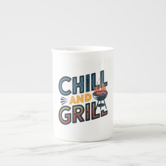 Chill and Grill Mok - Ideaal voor BBQ liefhebbers (Voorkant)