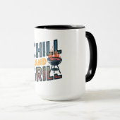 Chill and Grill Mok - Ideaal voor BBQ liefhebbers (Voorkant rechts)
