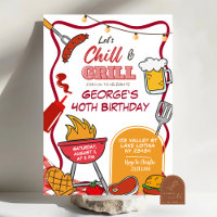 Chill and Grill Volwassen Verjaardag Bier BBQ