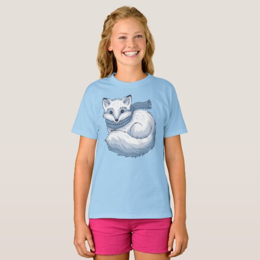 Chill Arctic Fox T-shirt (Voorkant volledig)