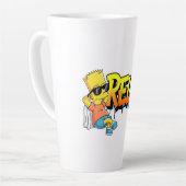 Chill Bart Relax Graffiti Urban Stijl Grafische T- Latte Mok (Linkerhoek)