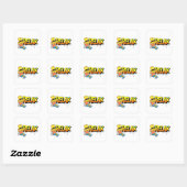 Chill Bart Relax Graffiti Urban Style Grafisch T-s Vierkante Sticker (Vel)