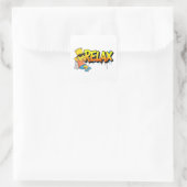 Chill Bart Relax Graffiti Urban Style Grafisch T-s Vierkante Sticker (Tas)
