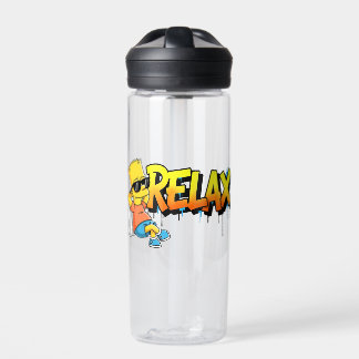 Chill Bart Relax Graffiti Urban Style Grafisch T-s Waterfles