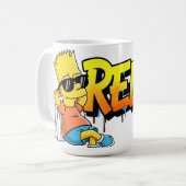 Chill Bart Relax Graffiti Urban Style Graphic Tee Koffiemok (Voorkant links)