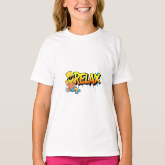 Chill Bart Relax Graffiti Urban Style Graphic Tee T-shirt