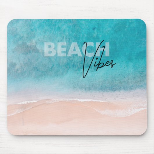 Chill Beach Vibes Ocean Blue Water Muismat (Voorkant)