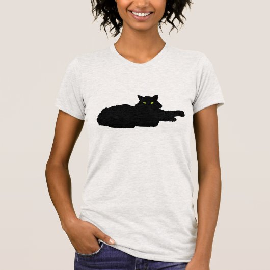 Chill Black Cat T-shirt (Voorkant)