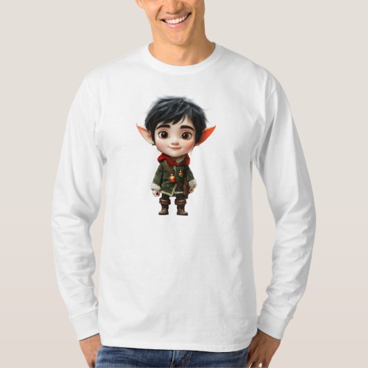 Chill Boy Christmas Elf Mannen T-shirt (Voorkant)