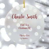 Chill Boy Kerst Elf Keramisch Ornament