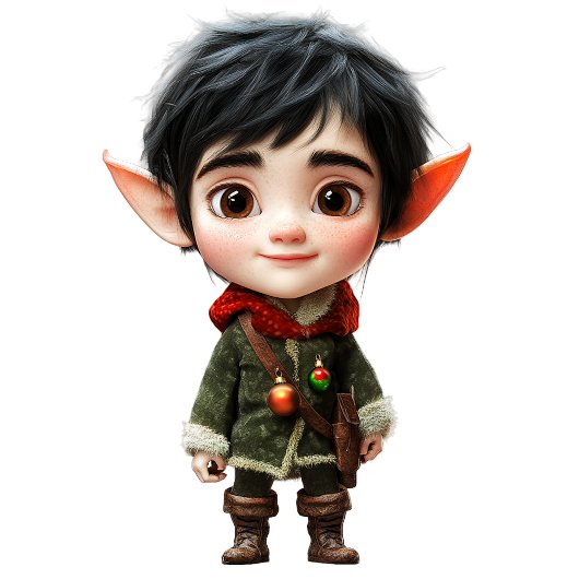 Chill Boy Kerst Elf Keramisch Ornament