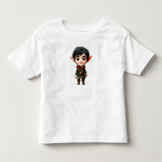 Chill Boy Kerst Elf Peuter T-shirt (Voorkant)