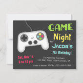 Chill Boys Video Game Night Verjaardagsfeest Kaart (Voorkant)