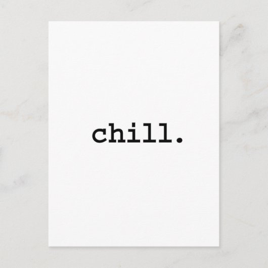 chill. briefkaart (Voorkant)