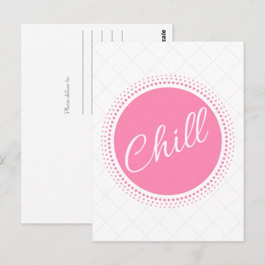 Chill Briefkaart (Voorkant / Achterkant)
