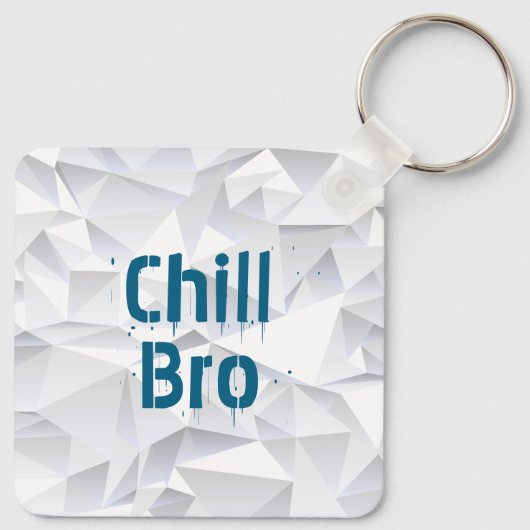 Chill Bro Cat Sleutelhanger (Achterkant)