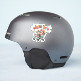 Chill Bro Funny Baby Sticker – Koude Peuter in Str