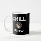 Chill Bro - Funny Monkey With Cool Slogan Gift Koffiemok (Links)