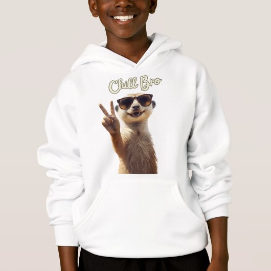 Chill Bro – Grappige Luiaard Hoodie (Voorkant)