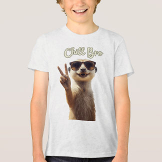 Chill Bro – Grappige Luiaard Hoodie Tri-Blend Shirt