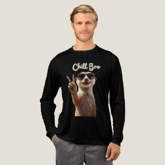 Chill Bro – Grappige Luiaard Hoodie Tri-Blend Shirt
