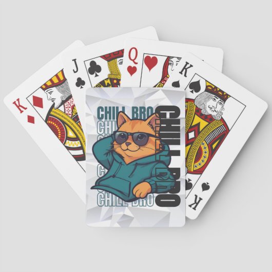 Chill Bro Kat Pokerkaarten (Achterkant)