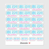Chill Bro. (Ze won dit) Vinyl Sticker (Vel)