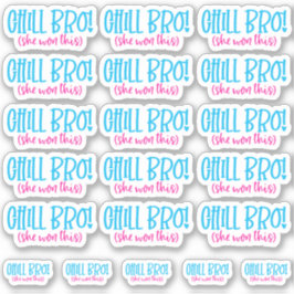 Chill Bro. (Ze won dit) Vinyl Sticker
