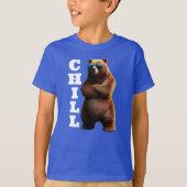 Chill Brown Beer in zonnebril T-shirt (Voorkant)