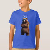Chill Brown Beer in zonnebril T-shirt (Voorkant)