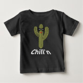 Chill Cactus Design - Baby Fine Jersey T-Shirt (Voorkant)