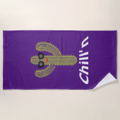 Chill Cactus Design - Beach Towel Strandlaken (Voorkant)