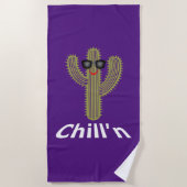 Chill Cactus Design - Beach Towel Strandlaken (Voorkant)